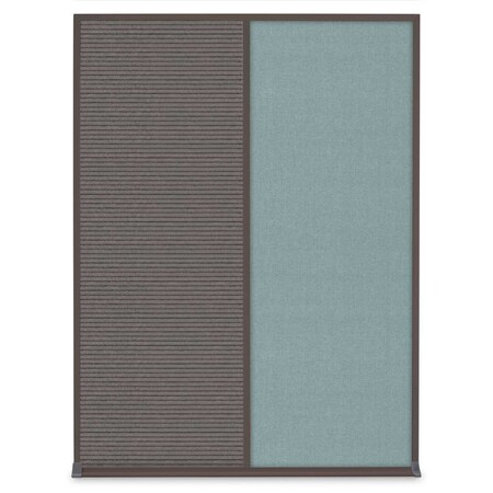 United Visual Products Single Door Radius Plus Corkboard, 24"X UV8001PLUS-SATIN-FORBO